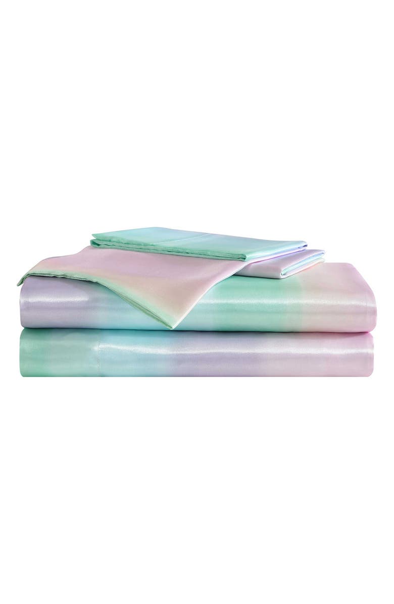 Betsey Johnson Pastel Ombré Sheet Set, Main, color, Pastel Blue