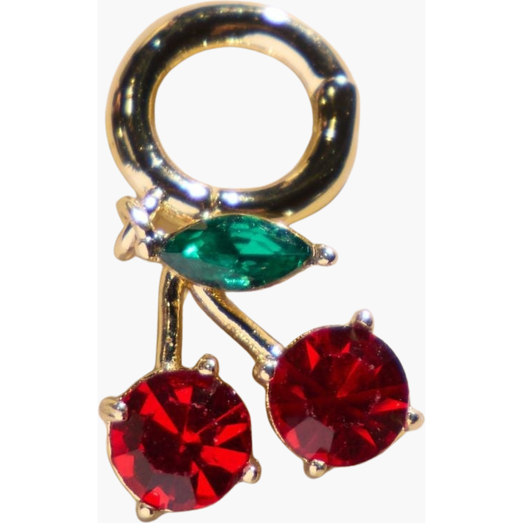 Shop Nickel & Suede Pucker Cherry Charm