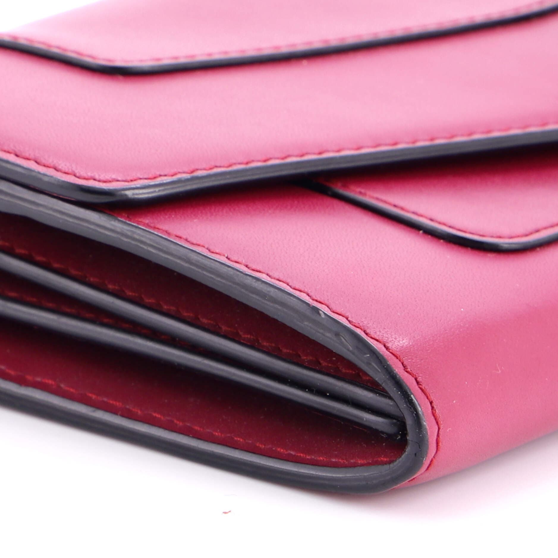 Serpenti Forever Wallet on Chain Leather Long, Alternate, color, Pink