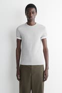 COS Slim Ribbed Cotton T-Shirt