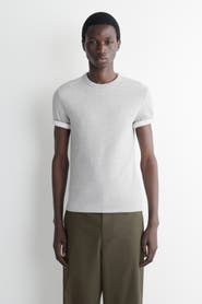 COS Slim Ribbed Cotton T-shirt