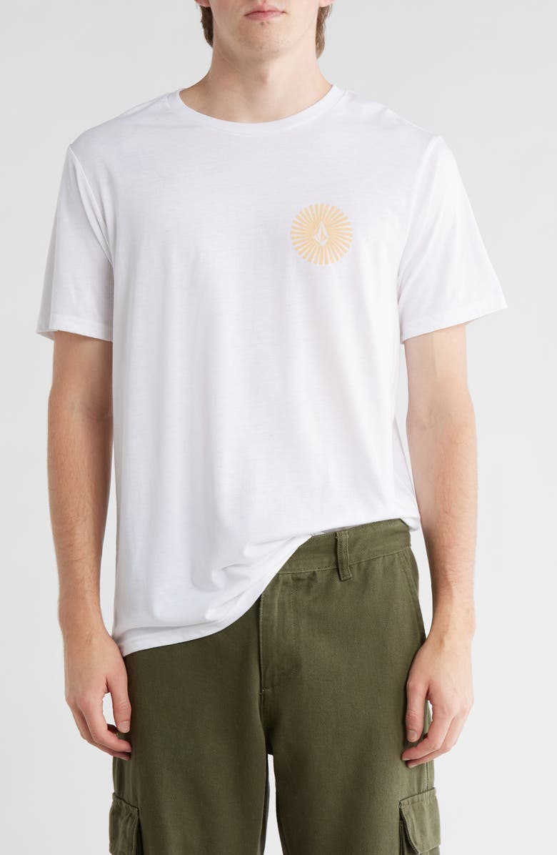 Volcom Get Out Tech Graphic T-Shirt, Main, color, White