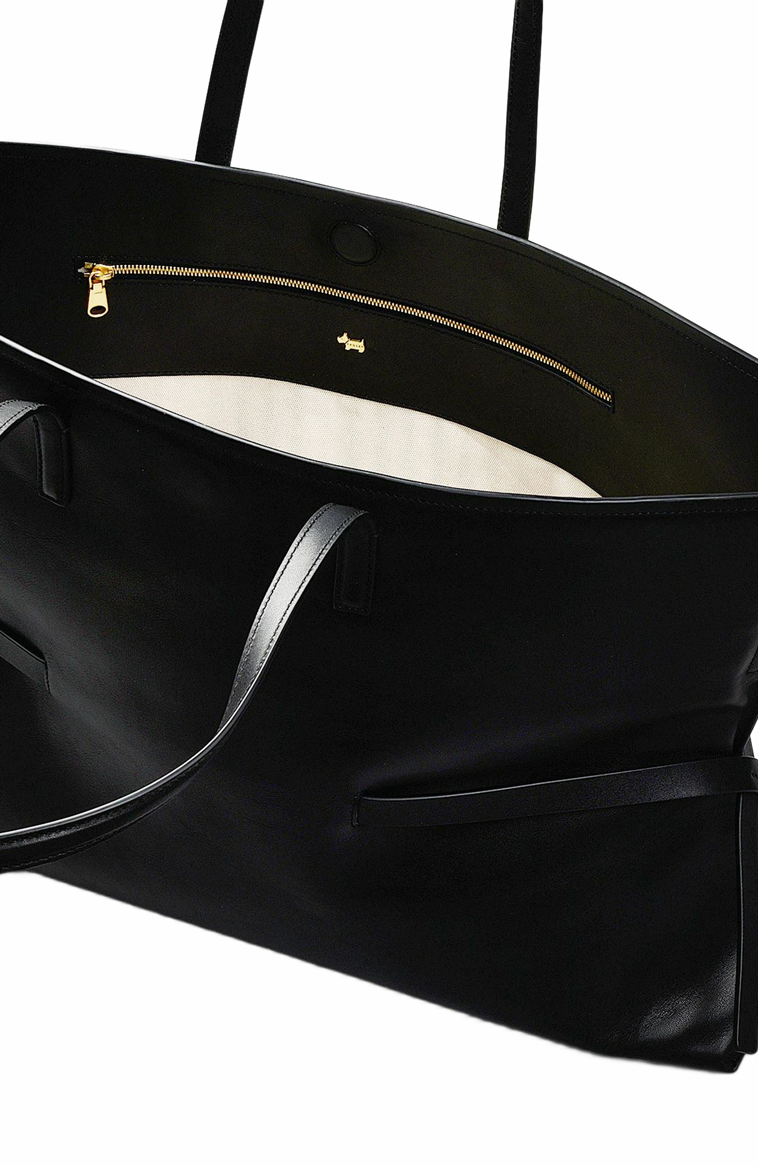 Radley Fleet Street Large Open Top Shoulder Bag, Alternate, color, Black