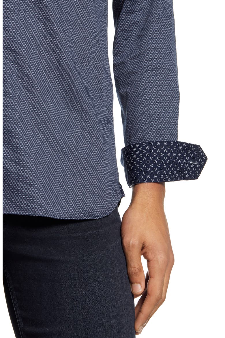 Tillnow Button-Up Shirt, Alternate, color, NAVY