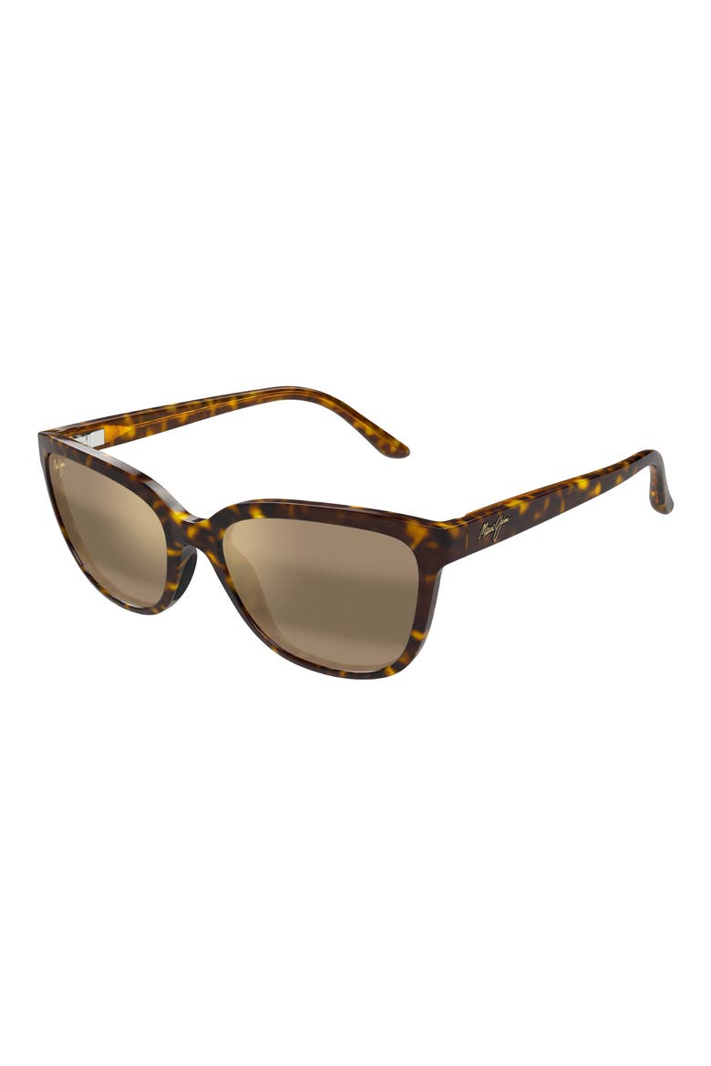 Honi 54mm PolarizedPlus2® Cat Eye Sunglasses, Alternate, color, BROWN/ HCL BRONZE