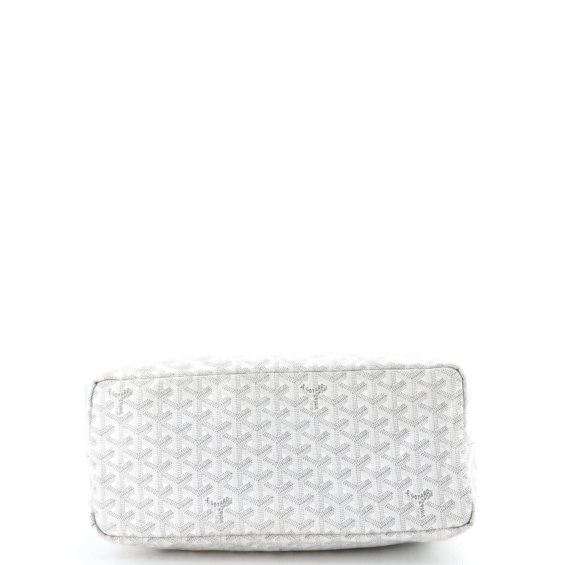 Pre-Owned Goyard Saint Louis Tote Coated Canvas PM, Alternate, color, White