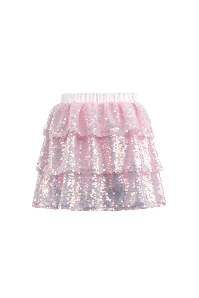 Iridescent Shimmer Sequin Skirt, Main, color, Pink
