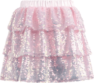 Lola + The Boys Iridescent Shimmer Sequin Skirt