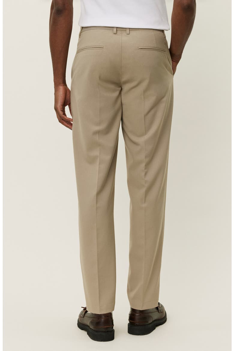 Como Regular Fit Flat Front Dress Pants, Alternate, color, DARK SAND
