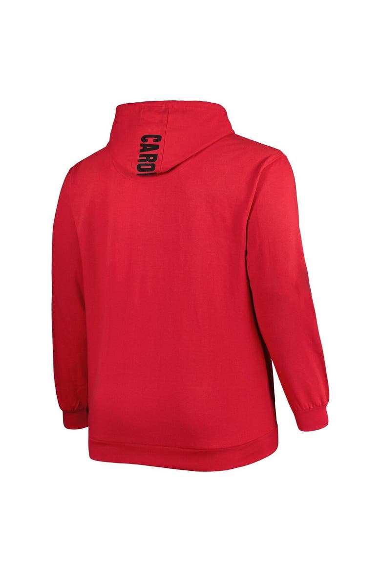 Men's Red Carolina Hurricanes Big & Tall Fleece Pullover Hoodie, Alternate, color, Red
