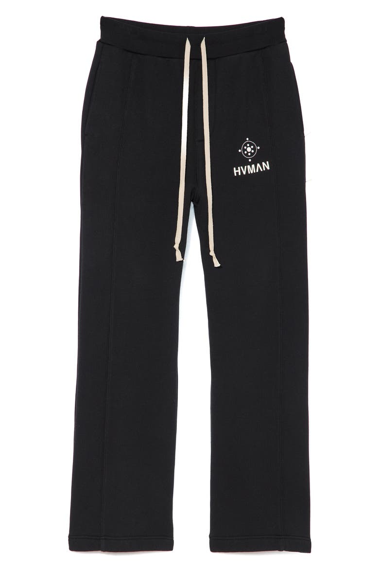Oversize Cotton Sweatpants, Alternate, color, BLACK