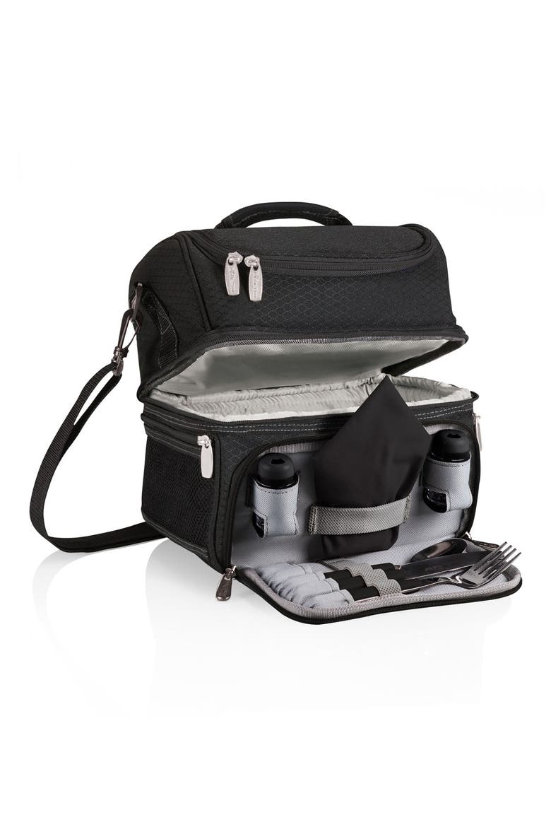 Picnic Time Pranzo Lunch Cooler Bag, Main, color, BLACK