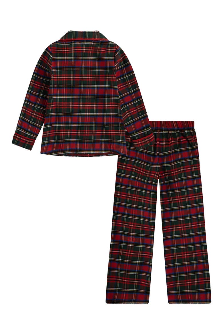 Kids' Plaid Button-Up Pajamas, Alternate, color, POLO RED STEWART