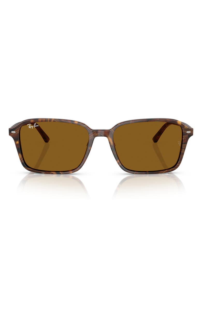 Ray-Ban 56mm Square Sunglasses, Main, color, Brown