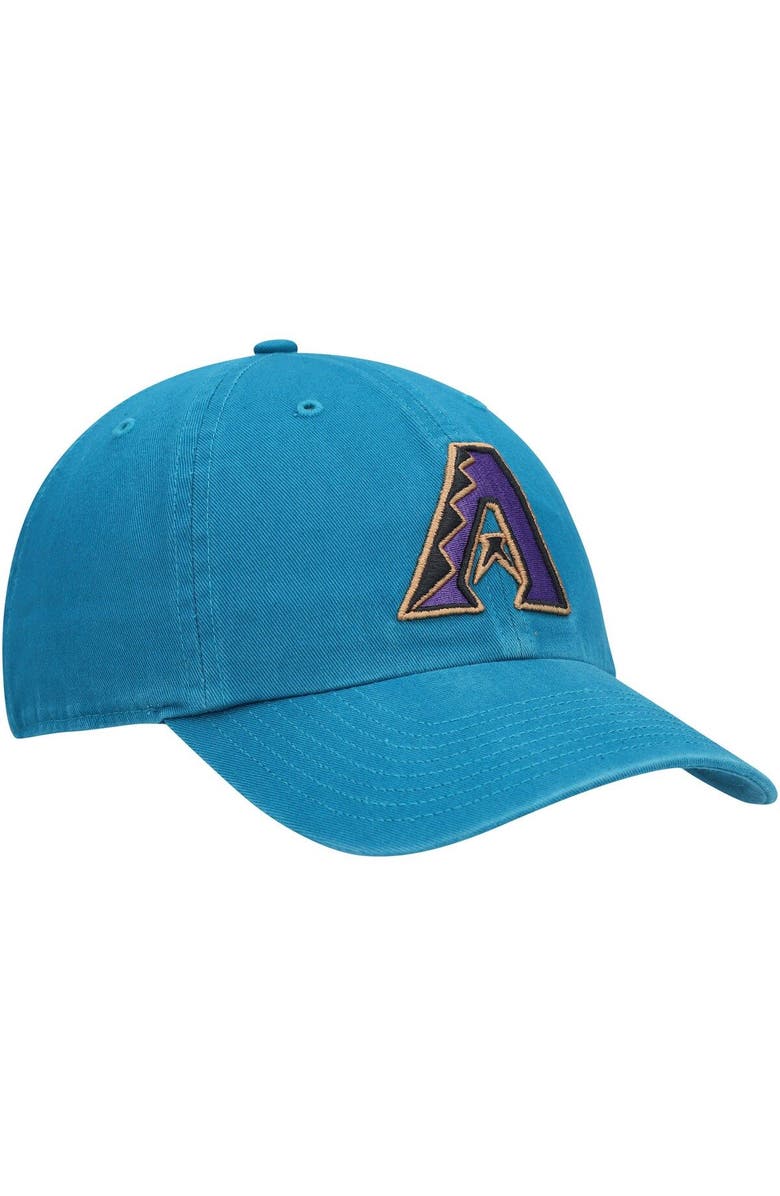 '47 Men's '47 Teal Arizona Diamondbacks Logo Cooperstown Collection Clean Up Adjustable Hat, Alternate, color, Teal