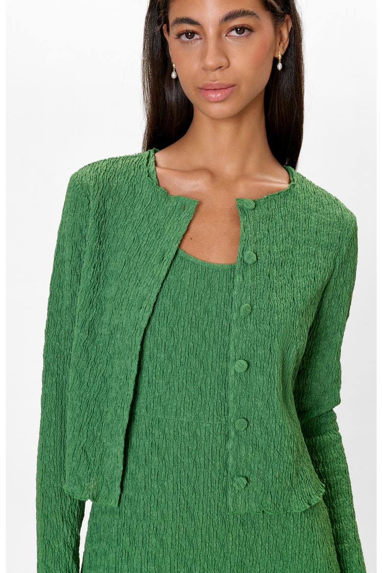 Taryn Knit Cardigan, Alternate, color, Forest Green