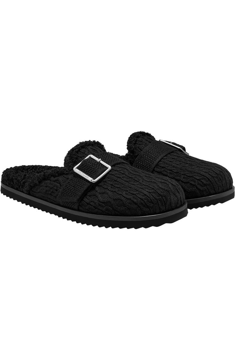 VIVAIA Round-Toe Wool Slippers, Main, color, Black