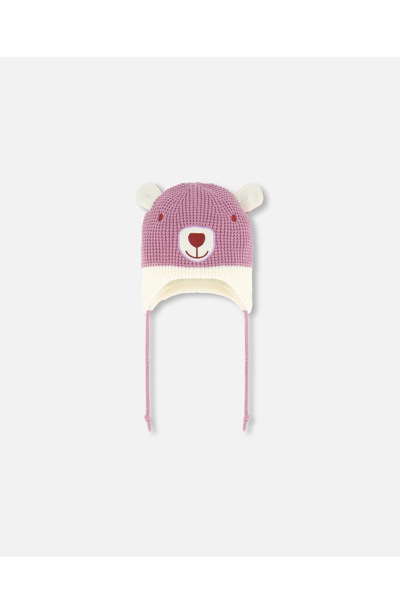 Deux par Deux Baby Girl's Peruvian Knit Hat Dusty Purple, Main, color,