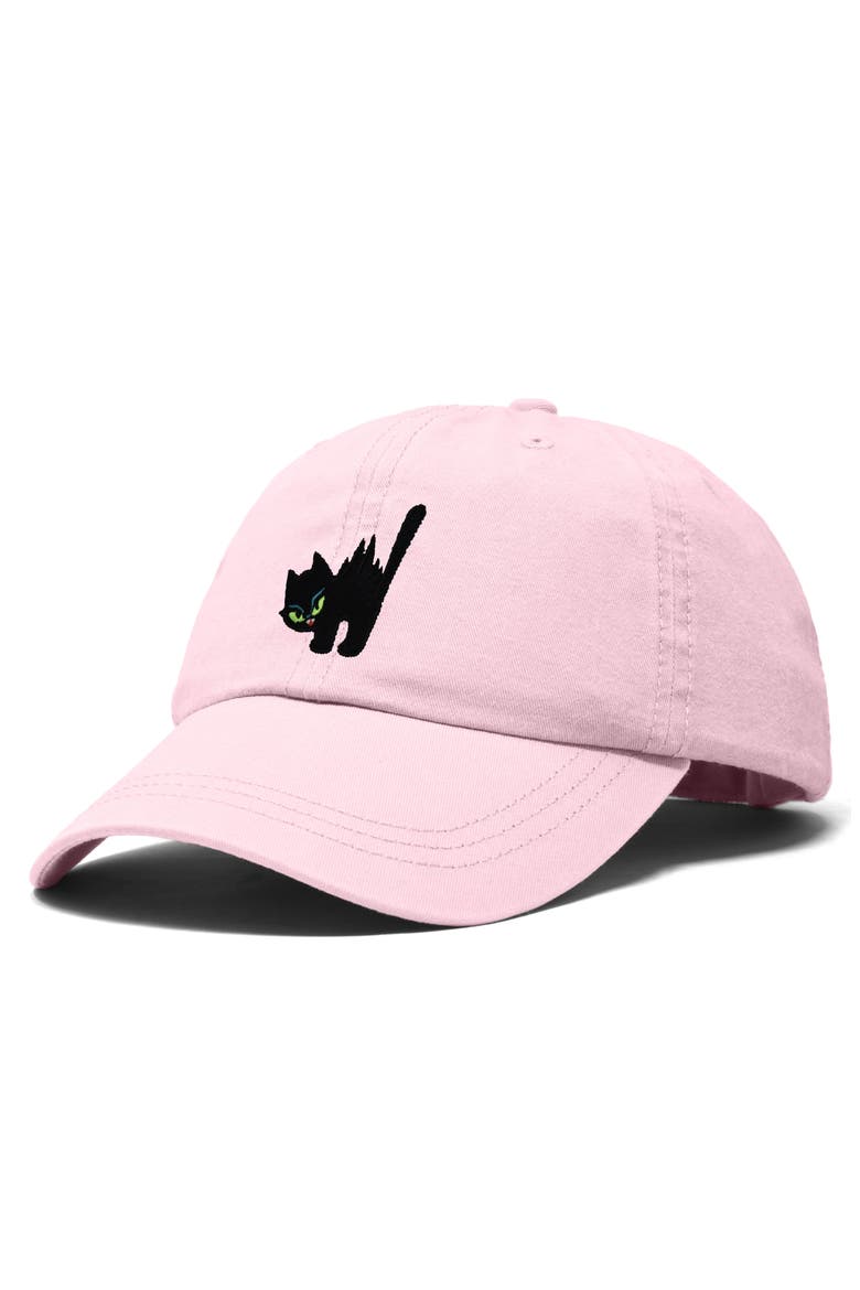 Blink Black Cat Dad Cap, Alternate, color, Washed Pink