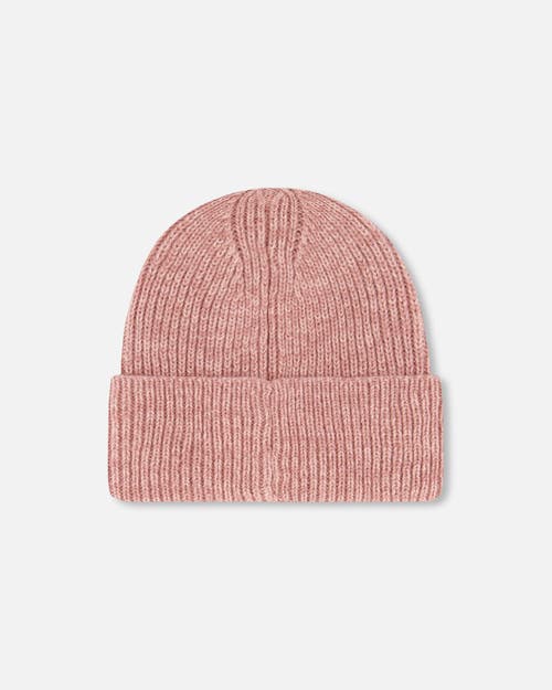 Deux Par Deux Mid-season Knit Hat In Brown