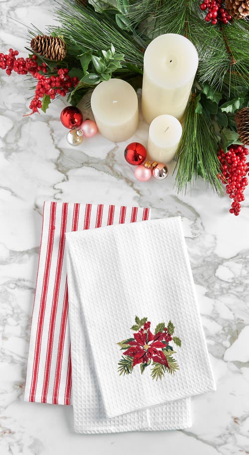 C & F Home C&f Home Poinsettia Botanical Towel In Multi