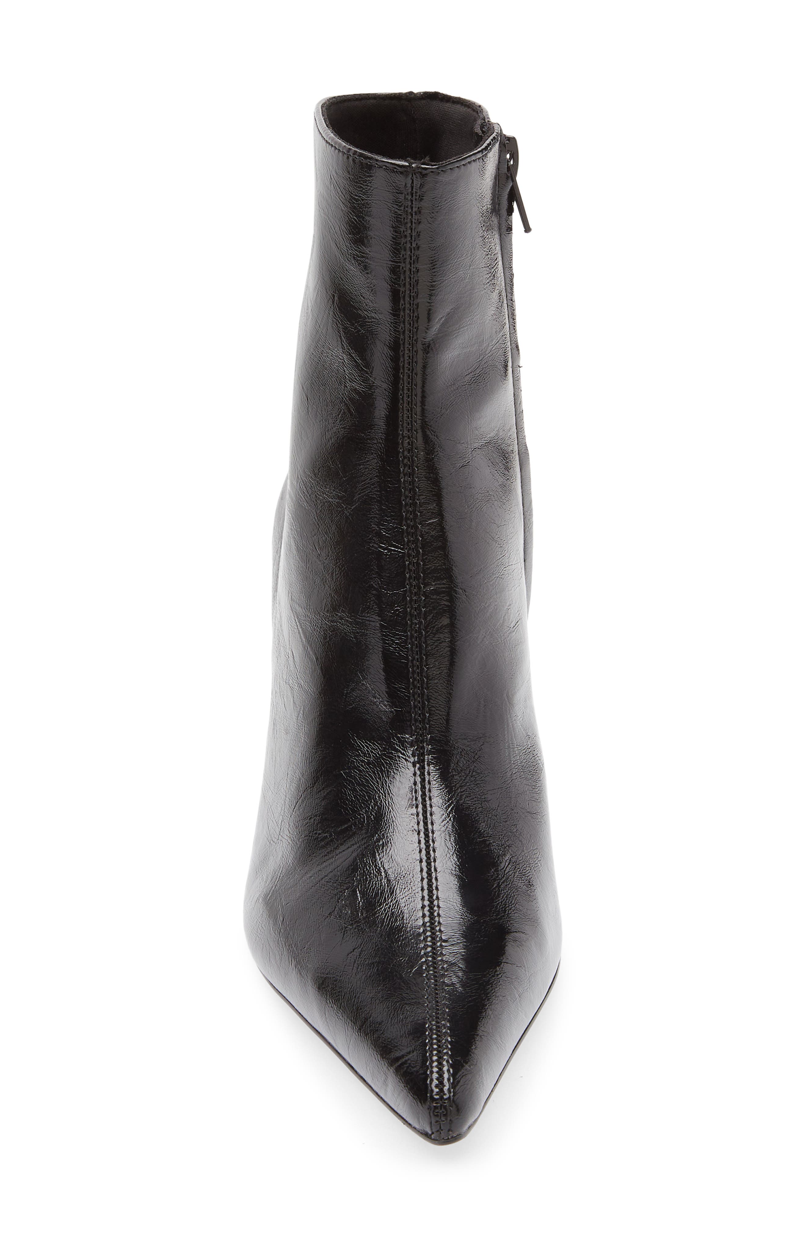 MANGO Valle Pointed Toe Bootie, Alternate, color, Black