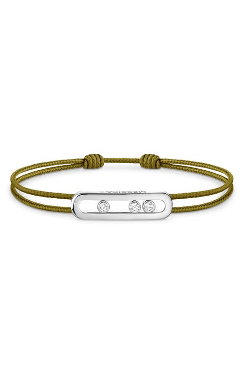 Care Diamond Cord Bracelet