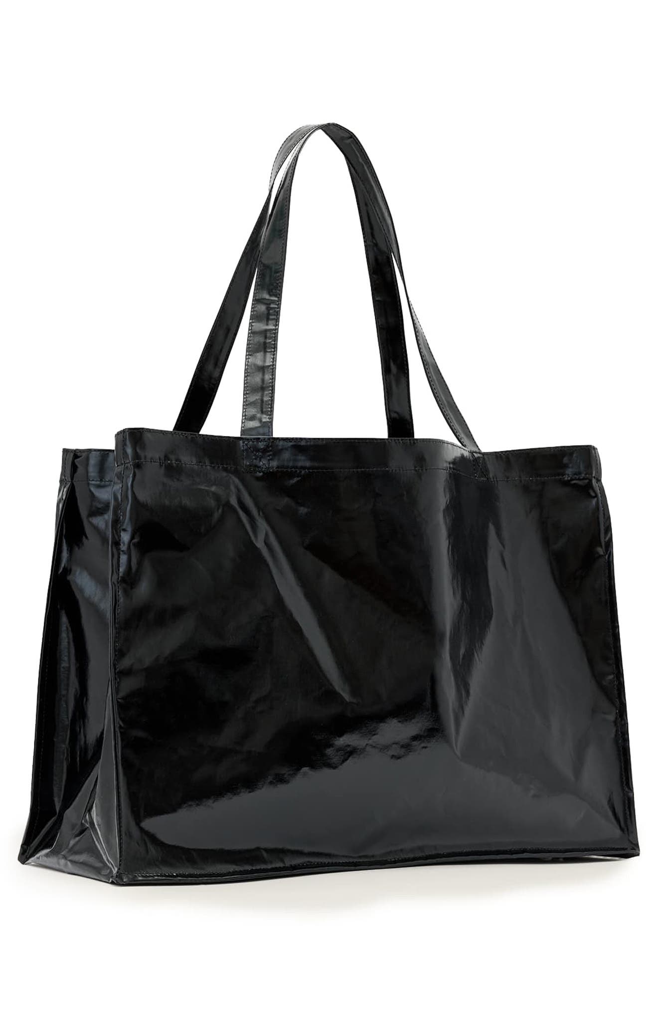 Recycled Tote, Alternate, color, BLACK