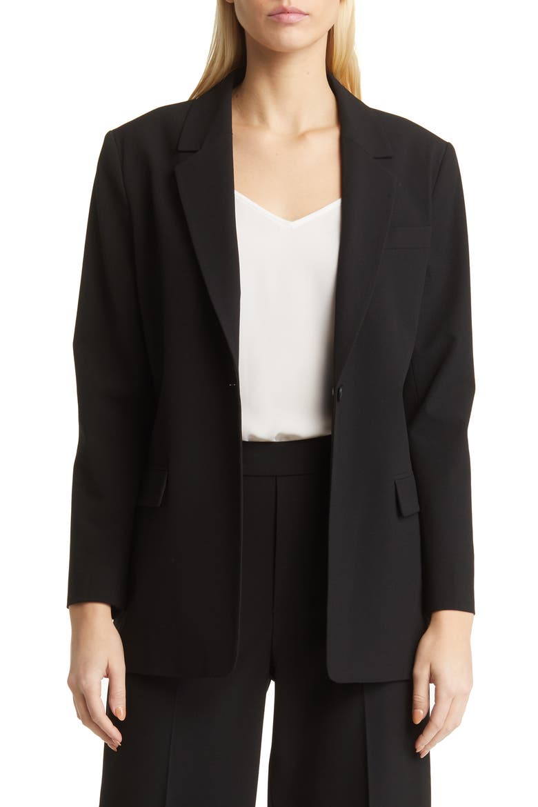 Boyfriend Blazer, Main, color, BLACK