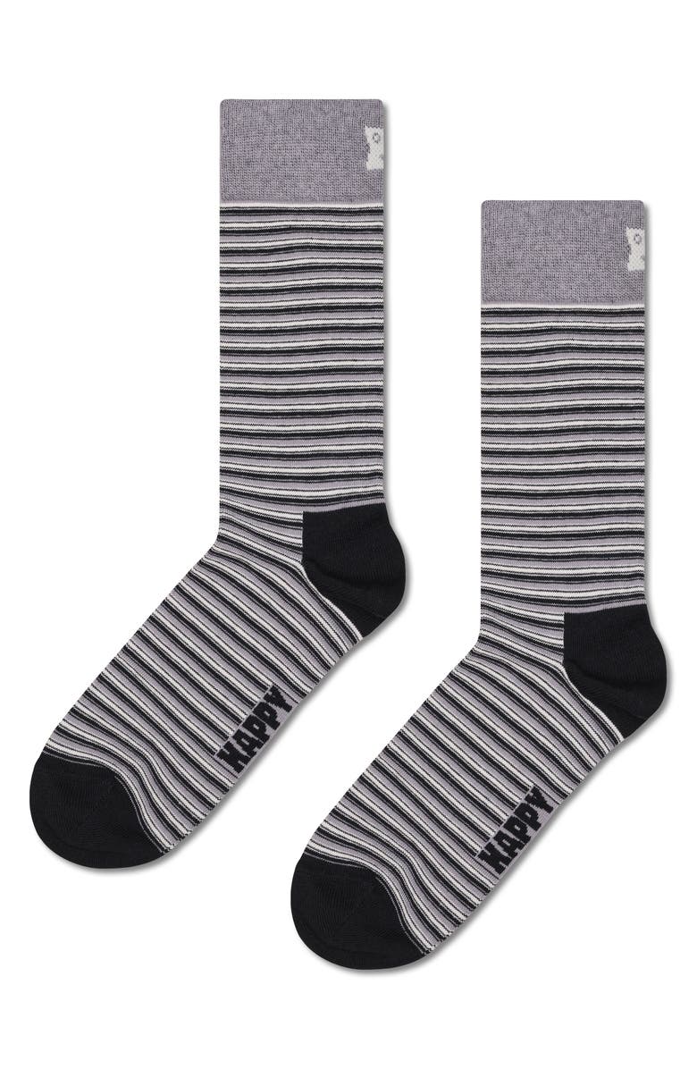 Happy Socks Assorted 4-Pack Black & White Socks Gift Box, Alternate, color, White