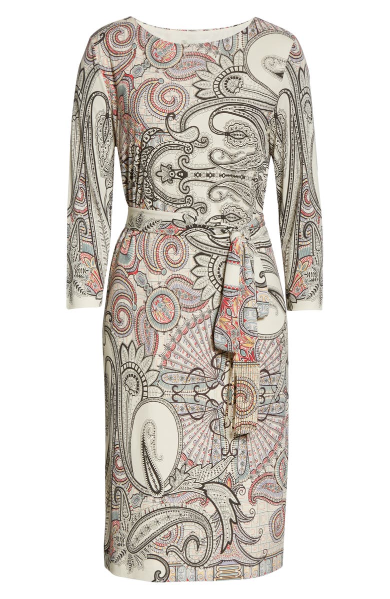 Etro Paisley Print Jersey Dress, Alternate, color,