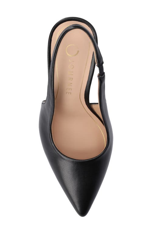 Journee Collection Elenny Slingback Stiletto Pump In Black Pu