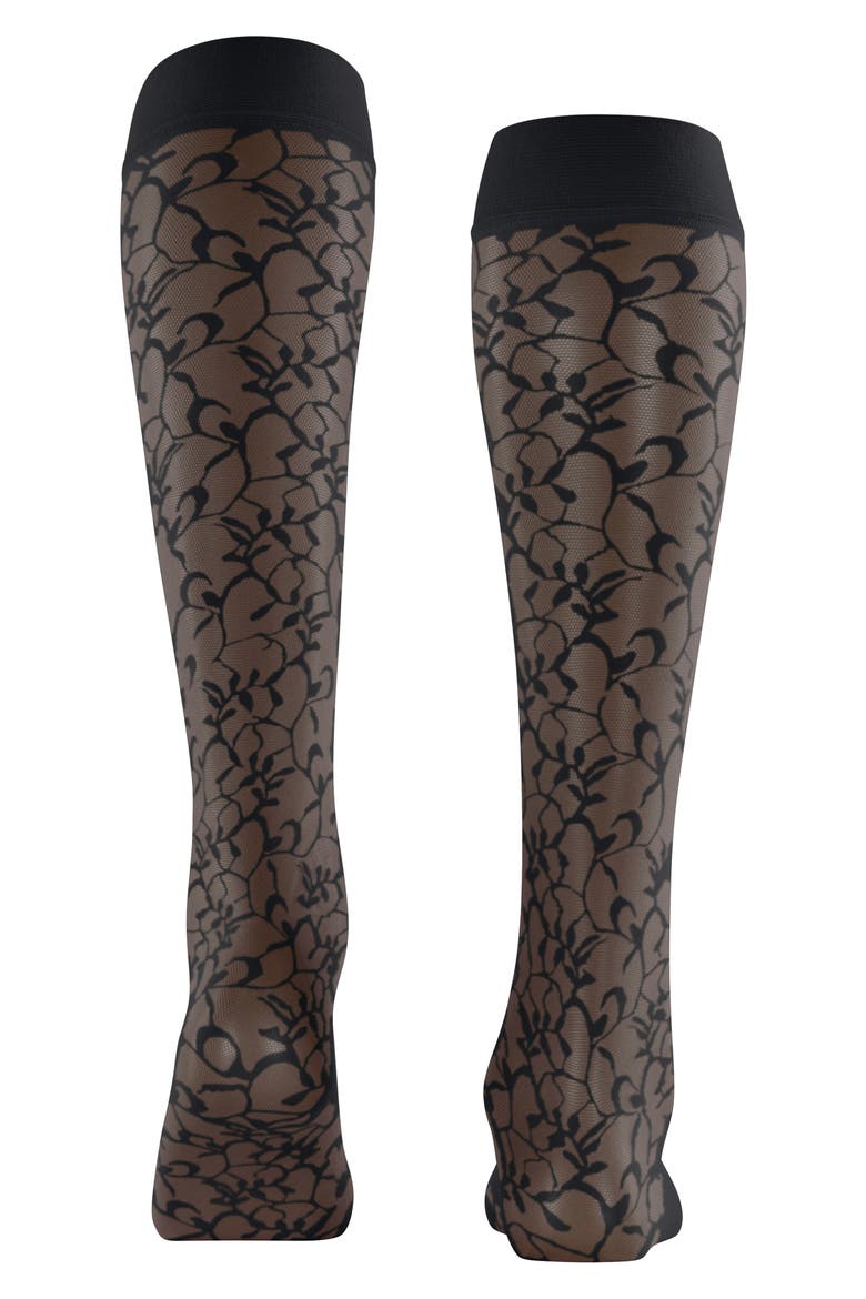 Soft Spell Knee High Socks, Alternate, color, BLACK