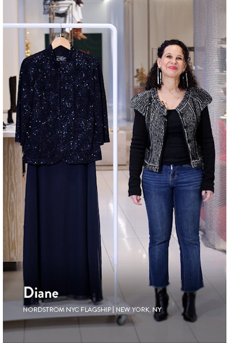 Two-Piece Jacquard Gown with Jacket video