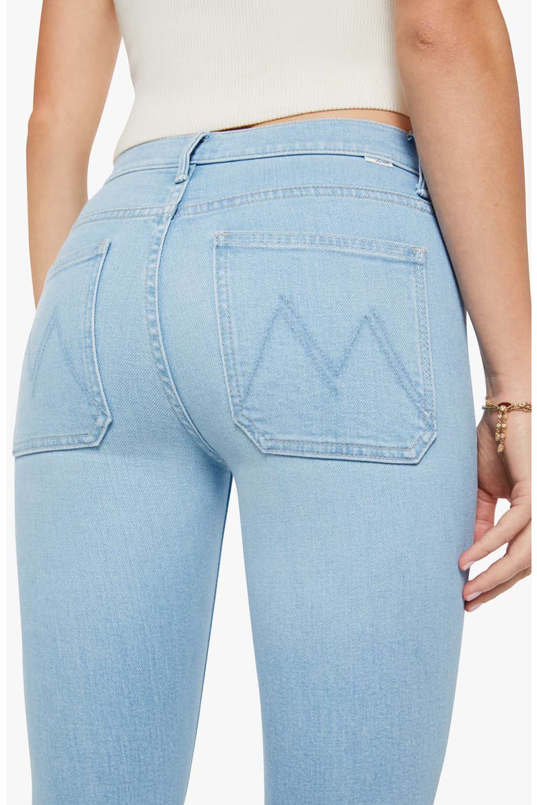 The Patch Pocket Mid Rise Flare Jeans, Alternate, color, SAUCED BY SIX
