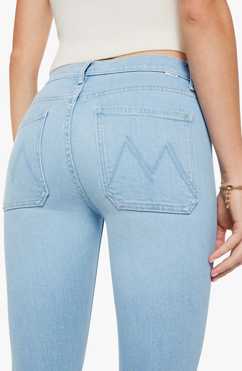 MOTHER The Patch Pocket Mid Rise Flare Jeans, Alternate, color, Sauced By Six