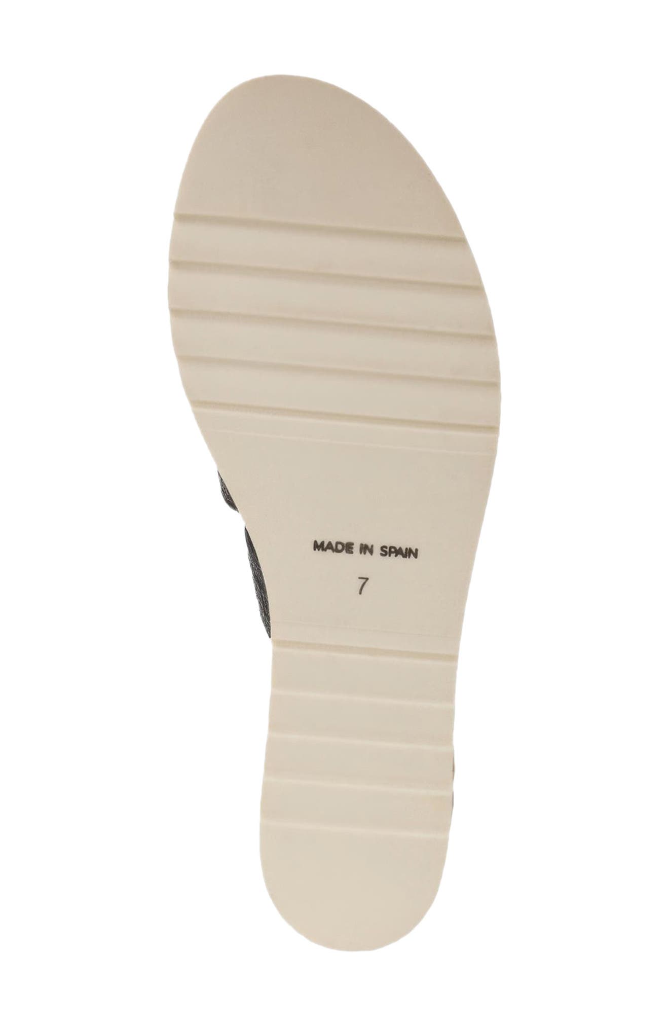 André Assous Noma Woven Wedge Sandal, Alternate, color, Black Raffia