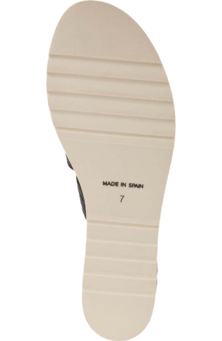 André Assous Noma Woven Wedge Sandal, Alternate, color, Black Raffia