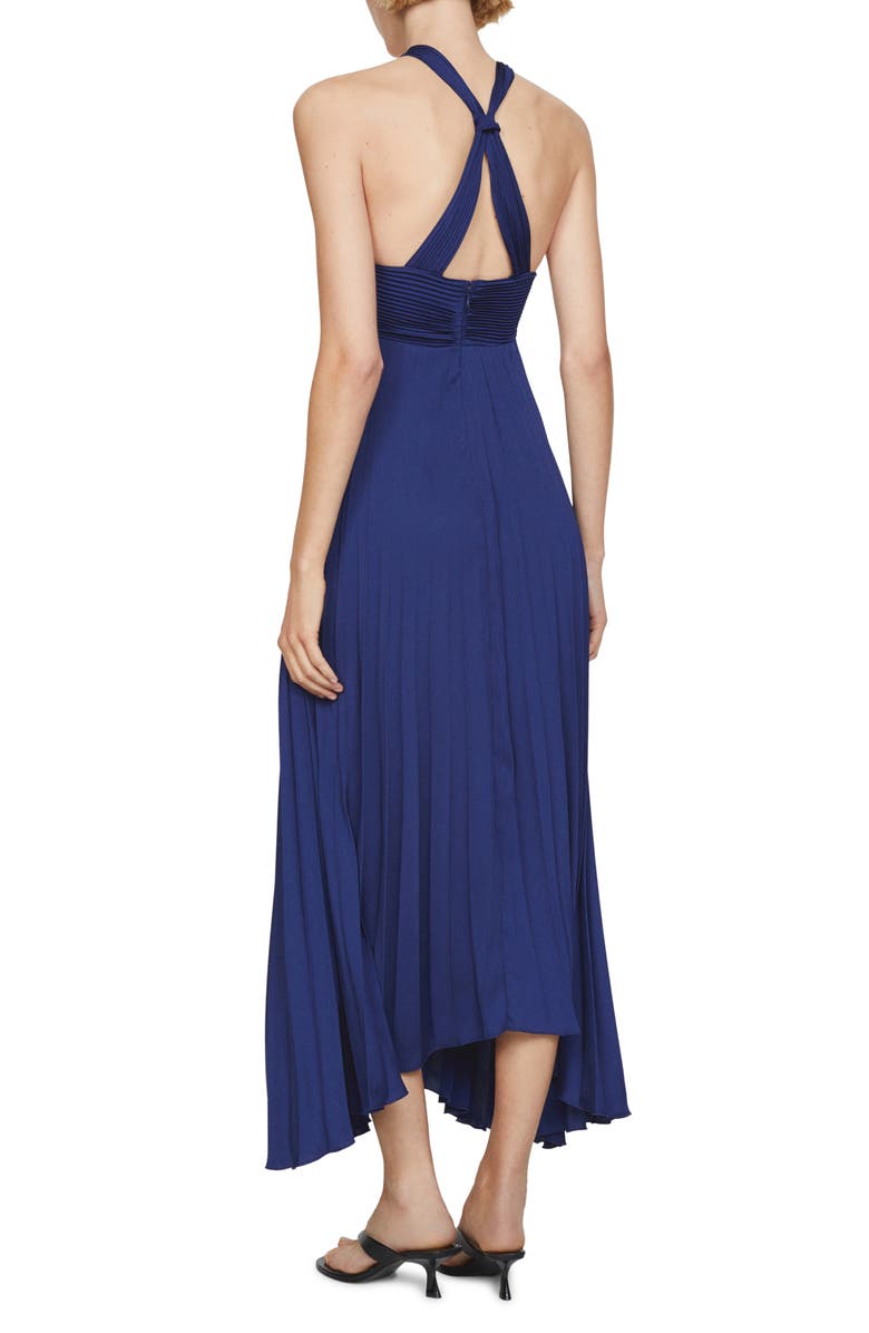 MANGO Pleated Sleeveless Maxi Dress, Alternate, color,