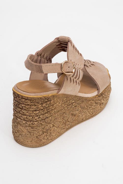 Forever & Always Shoes Olien Suede Leather Platform Espadrilles