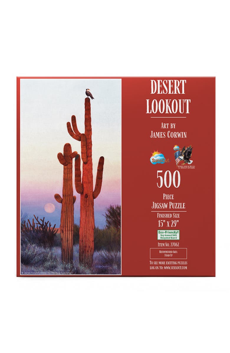 Sunsout Desert Lookout 500 piece Jigsaw Puzzle for Adults, Alternate, color, Multicolor