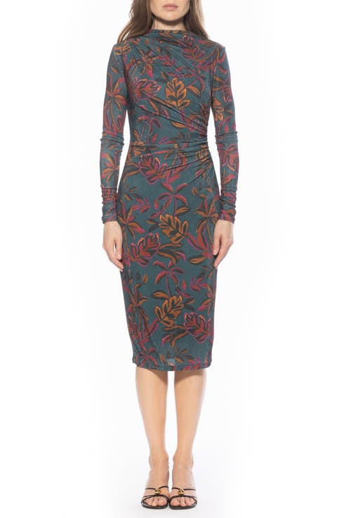 Kim Bodycon Long Sleeve Midi Dress
