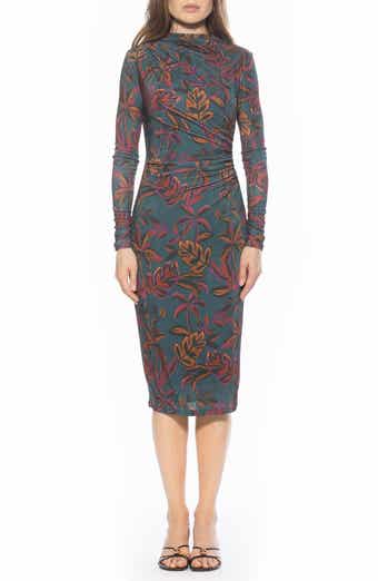 Alexia Admor Kim Bodycon Long Sleeve Midi Dress