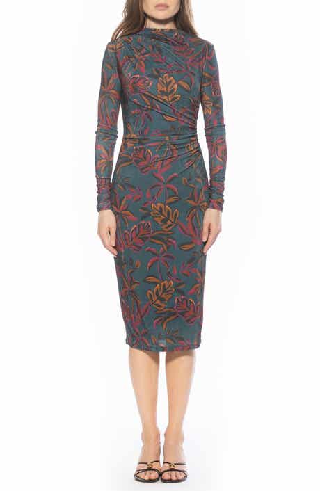 Alexia Admor Kim Bodycon Long Sleeve Midi Dress