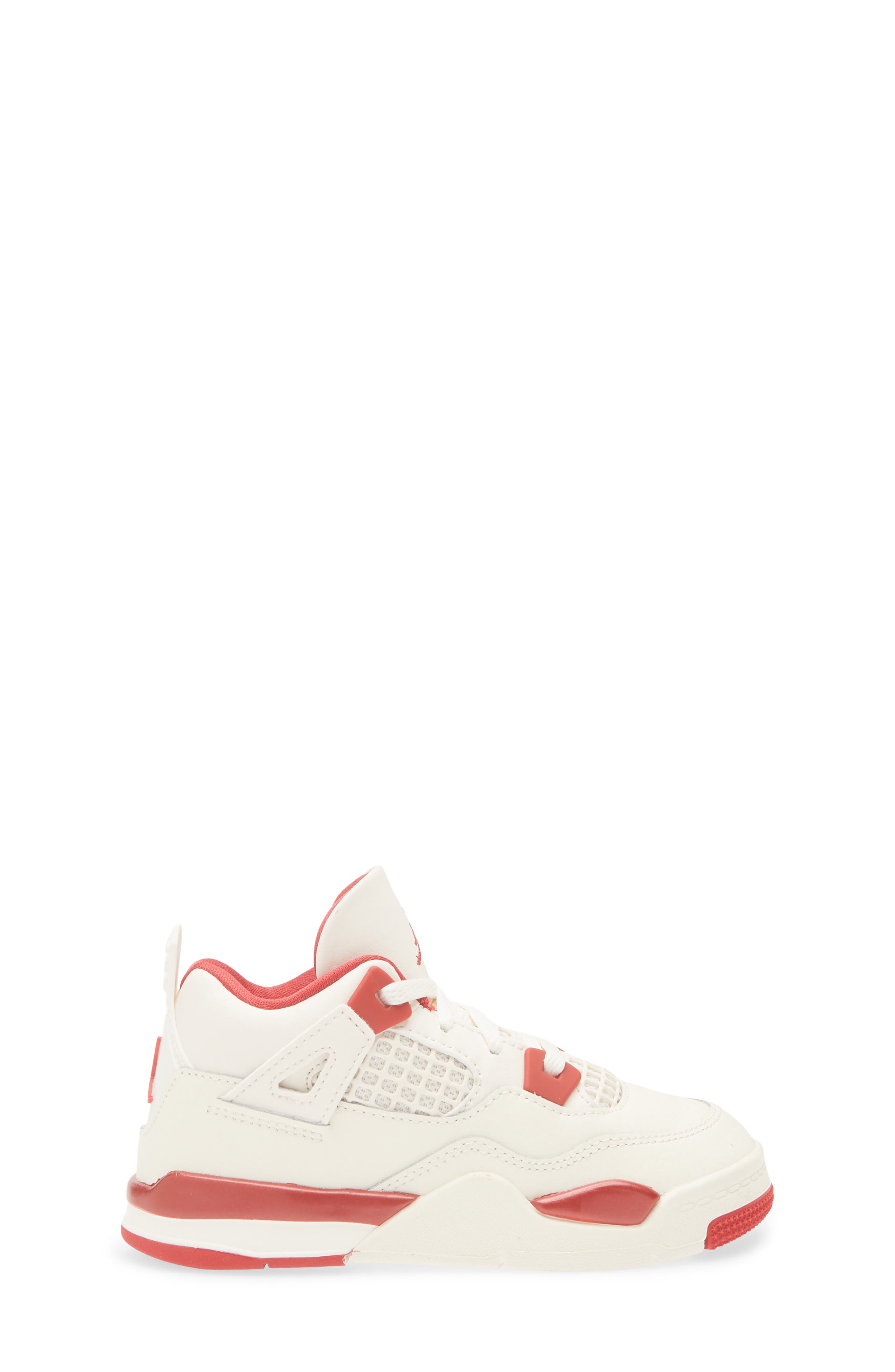 Jordan Kids' Jordan 4 Retro Sneaker, Alternate, color, Pale Ivory/ Sierra Red