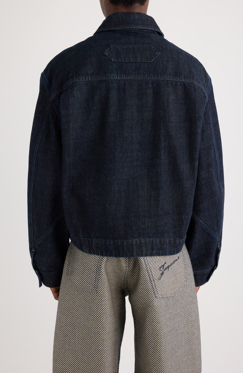 Jacquemus Le Veste de-Nîmes Canevas Denim Jacket, Alternate, color, Dark Navy