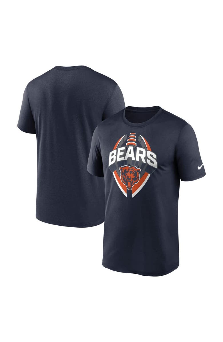 Nike Men's Nike Navy Chicago Bears Big & Tall Primetime Legend Icon Performance T-Shirt, Alternate, color, Navy