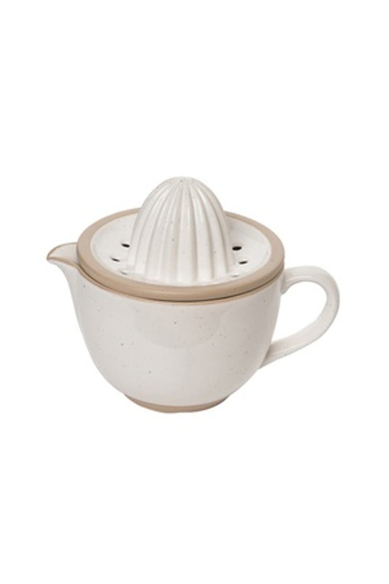 Citrus Juicer Set of 2 with Pour Spout, Main, color, white