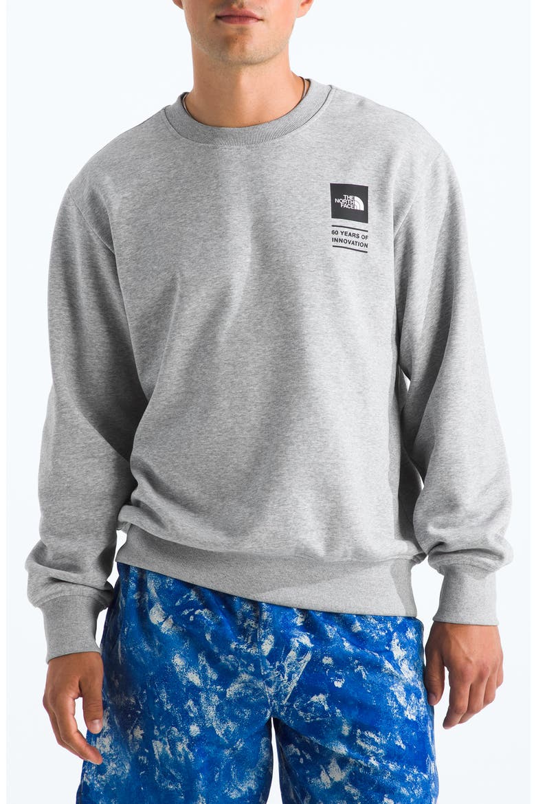 Celebration Graphic Sweatshirt, Main, color, TNF LIGHT GREY HEATHER