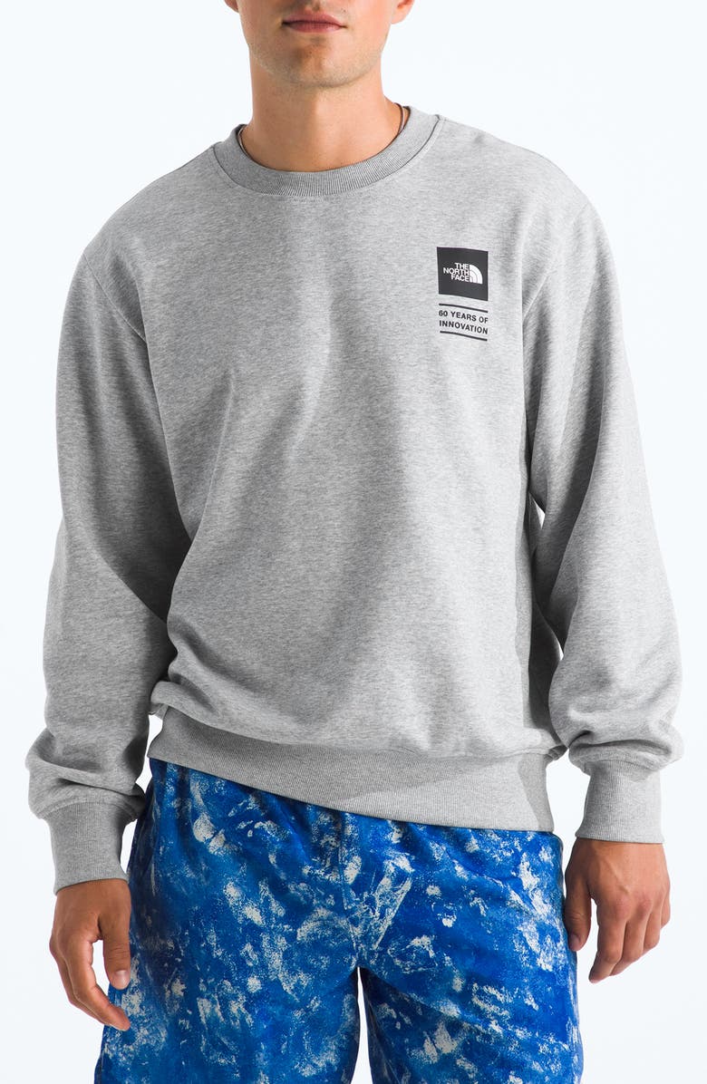 The North Face Celebration Graphic Sweatshirt, Main, color, Tnf Light Grey Heather